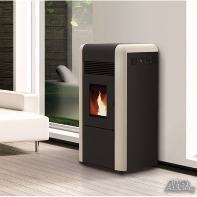 Termostufa a Pellet Alfa Plam Dino, 17kW - Caldaie a Pellet (Set)