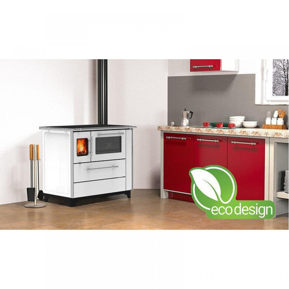 Stufa a Legna con Forno Alfa Plam Donna 90 White, 5kW | Stufe a Legna con Forno | Stufe A Legna |