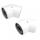 Set of 2 coaxial 45° flue elbow for gas boiler Viessmann Ø60/100mm | Accessori per Caldaie a Gas | Gas |