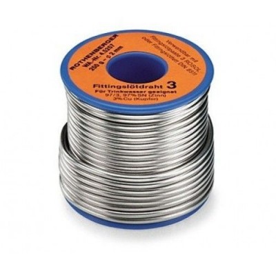 ROTHENBERGER Solder for fittings 3, 2 mm, 250 g spool, ISO 9453 - Rothenberger