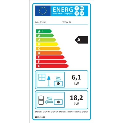 Termostufa a Legna Prity WD W24 D, 24.3kW - Confronto dei Prodotti
