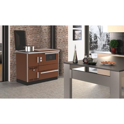 Termostufa a Legna con Forno Alfa Plam Alfa Term 35 Marrone-Destra, 32kW - Confronto dei Prodotti