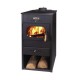 Stufa a legna con piano in ghisa Metalik Modello HIT 8.6 kW | Stufe | Stufe A Legna |