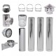 Kit INOX tubi canna fumaria, Isolamento, Ф230 (diametro interno), 4.7m | Comignoli | Camini |