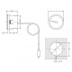 Capillary thermometer Cewal, Plastic case DN50 | Riscaldamento Centrale | Installazione e Accessori |
