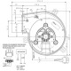 Ventola fumi  160m³/h 50W 300Pa per stufe a pellet Eco Spar, Nordica Extraflame, Palazzetti, Piazzetta, Sideros, Palladio e altri | Ventilatori e Estrattori di Fumo per Stufe a Pellet | Pezzi di Ricambio per Stufe a Pellet |