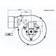 Ventola fumi 162m³/h 57W 310Pa per stufe a pellet | Ventilatori e Estrattori di Fumo per Stufe a Pellet | Pezzi di Ricambio per Stufe a Pellet |