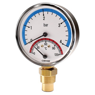 Axial thermomanometer Cewal, Bottom connection - Confronto dei Prodotti