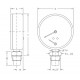 Axial thermomanometer Cewal, Bottom connection | Riscaldamento Centrale | Installazione e Accessori |