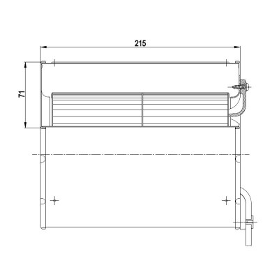 Ventilatore centrifugo EBM per stufa a pellet Clam da flusso 640 m³/h - Ventilatori e Estrattori di Fumo per Stufe a Pellet