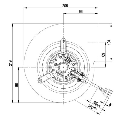 Ventilatore / Ventola centrifugo EBM per stufa a pellet da 800 m³/h - Ventilatori e Estrattori di Fumo per Stufe a Pellet