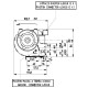 Doppio ventilatore / ventola centrifugo Fergas per stufa a pellet da Ø 60mm, flusso 155 m³/h | Ventilatori e Estrattori di Fumo per Stufe a Pellet | Pezzi di Ricambio per Stufe a Pellet |