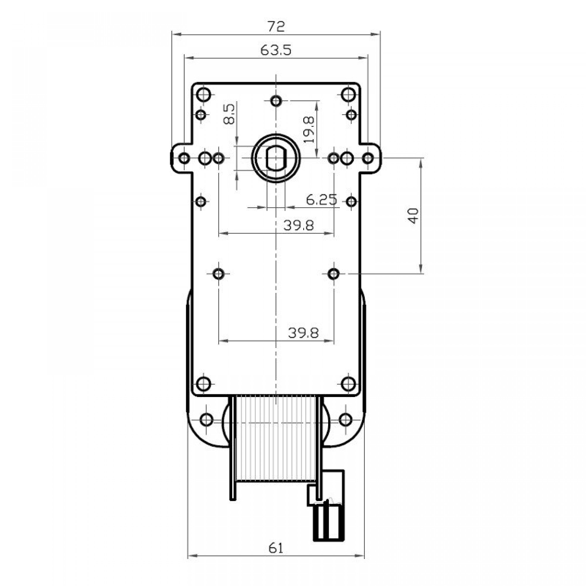 Motoriduttore Per Stufa A Pellet Easyricambi Kenta K9117057 – 2 RPM, Albero 8,5 Mm, Rotazione Antioraria, Coppia 33 Nm, 220V AC