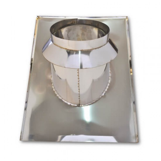 Faldale Per Tetti Inclinati Acciaio Inox 6 Decimi AISI 304 Per Canna Faldale Per Tetti Inclinati Acciaio Inox 6 Decimi AISI 304 Per Canna