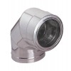 Curva per Canna Fumaria 90° Doppia Parete Coibentata, Acciaio AISI 304, Isolamento Ф230-280