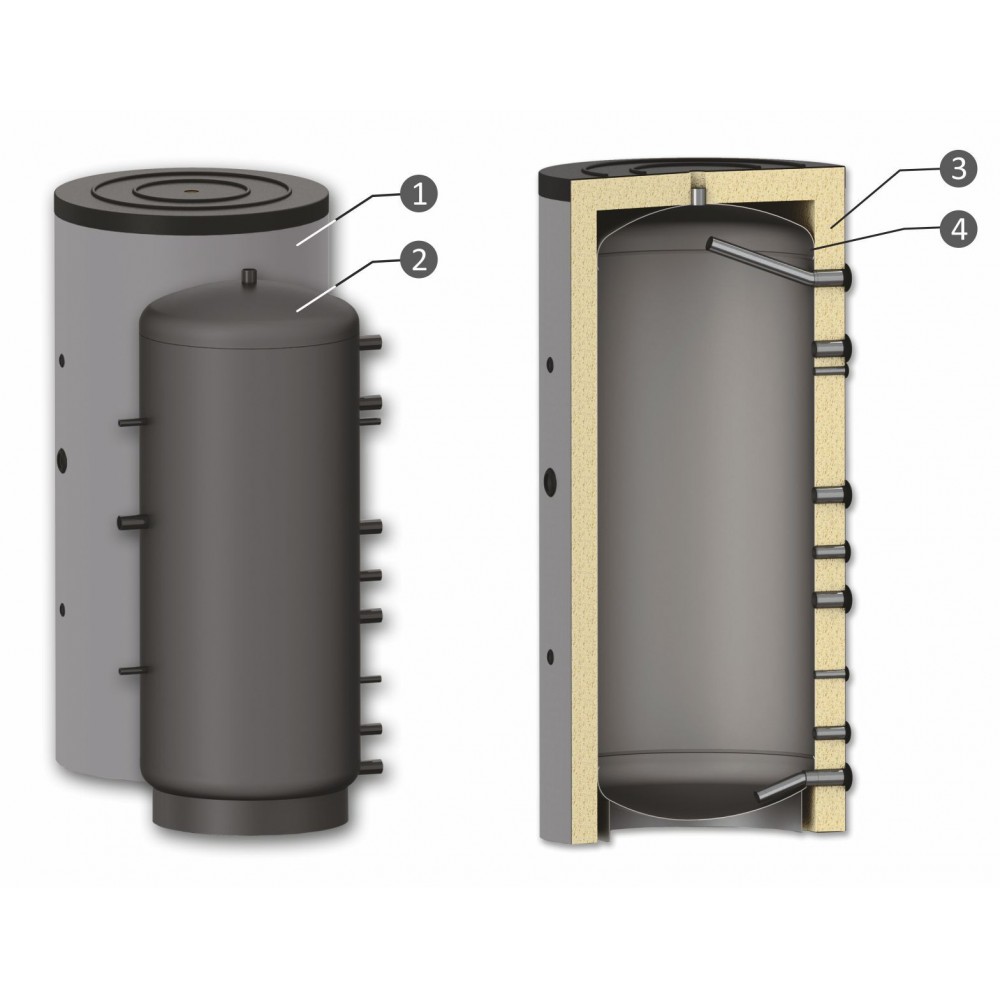 Buffer Tank Sunsystem, Model P 800, Capacity 800L | Serbatoi Accumulo Buffer Tank Sunsystem, Model P 800, Capacity 800L | Serbatoi Accumulo | Scaldabagni e Serbatoi Accumulo |