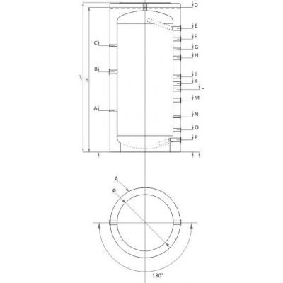 Buffer Tank Sunsystem, Model P 1000, Capacity 1000L - Confronto dei Prodotti