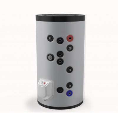 Scaldabagno Elettrico Eldom 150L, Аcciaio, Due Scambiatori - Eldom