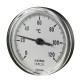 Bimetallic thermoplastic thermometer Cewal, Rear stem 50mm x 1/2'' | Riscaldamento Centrale | Installazione e Accessori |