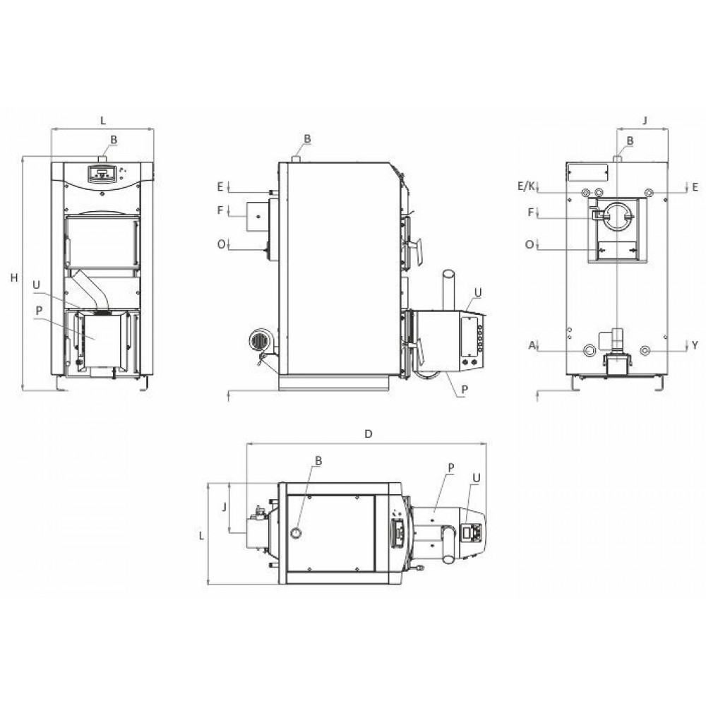 Set BURNiT WBS Active 25 - Pell 25, 25kW | Caldaie a Pellet (Set) | Pellet |