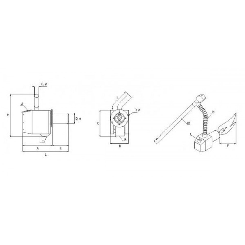 Bruciatore a pellet BURNiT Pell 25, 5-25kW | Bruciatori a Pellet |  |