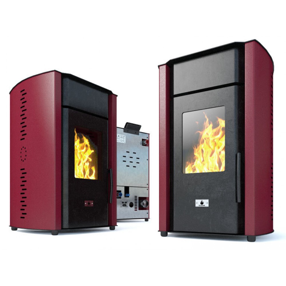 Camina a Pellet con Serbatoio d'Acqua Eco Spar Alba Bordeaux, 18kW | Termostufe a Pellet Camina a Pellet con Serbatoio d'Acqua Eco Spar Alba Bordeaux, 18kW | Termostufe a Pellet | Stufe a Pellet |