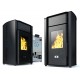Camina a Pellet con Serbatoio d'Acqua Eco Spar Alba Black, 18kW | Termostufe a Pellet | Stufe a Pellet |