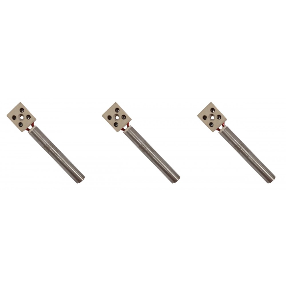 Candeletta accensione per stufa a pellet Eurofiamma, Arce e altri, Lunghezza 80mm, 250W - x3