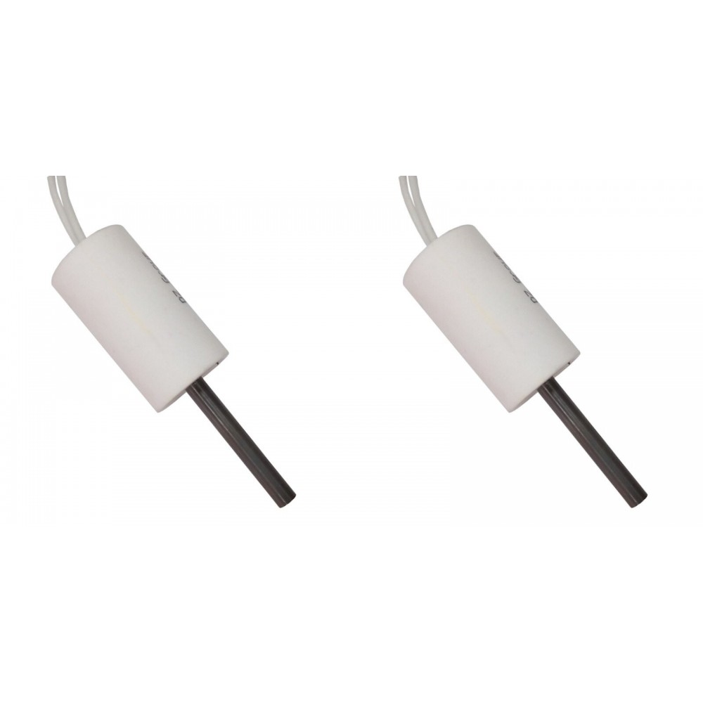 Resistenza accensione stufe a pellet bassa tensione ComfortBilt, Edilkamin e altri, Lunghezza 66mm, 90 - 100W, 24 Volt AC - x2 | Candeletta per Stufe a Pellet | Pezzi di Ricambio per Stufe a Pellet |