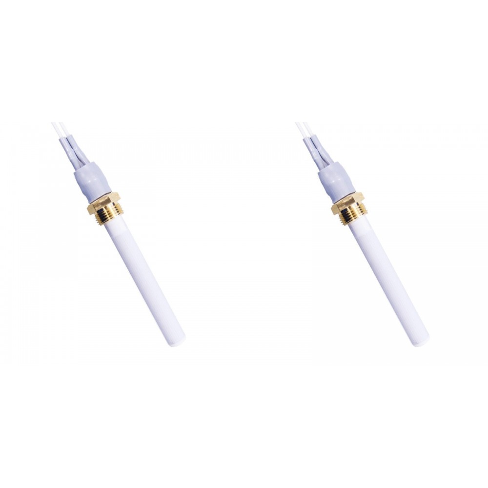 Ceramica candeletta accensione per stufa a pellet Eco Spar, BURNiT, Warmflow, Adler, AMG, Ecoteck e altri, lunghezza 88mm, 250W - x2