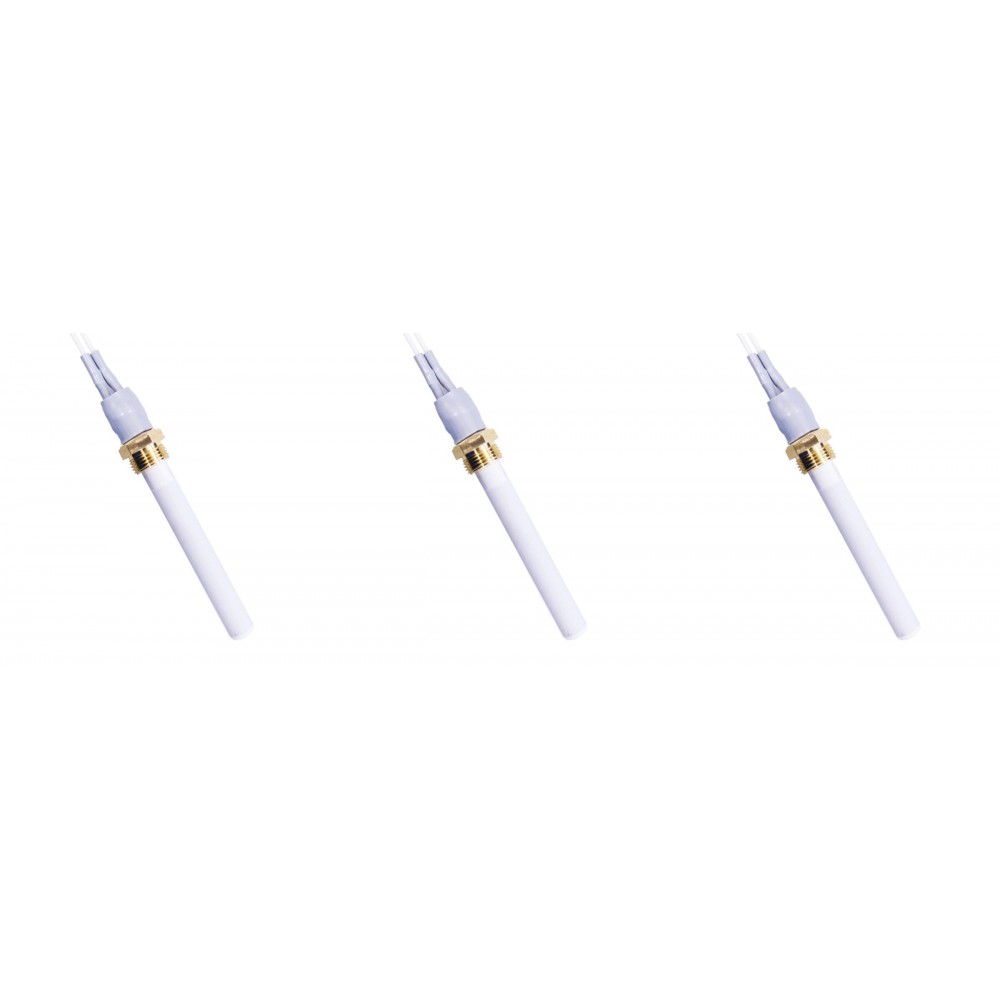 Ceramica candeletta accensione per stufa a pellet Eco Spar, BURNiT, Warmflow, Adler, AMG, Ecoteck e altri, lunghezza 88mm, 250W - x3