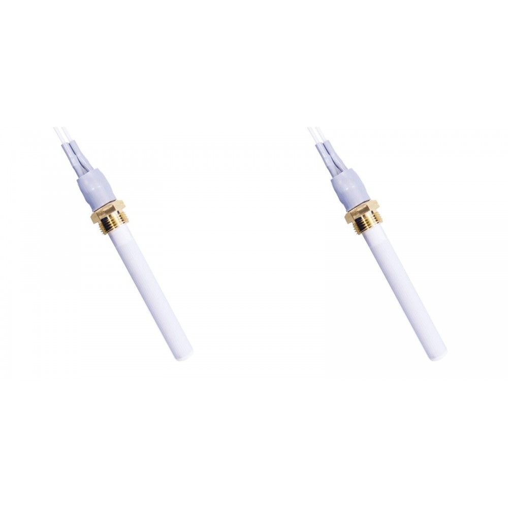 Ceramica candeletta accensione per stufa a pellet Eco Spar, BURNiT, Warmflow, Adler, AMG, Ecoteck e altri, Lunghezza 88mm, 250W - x2