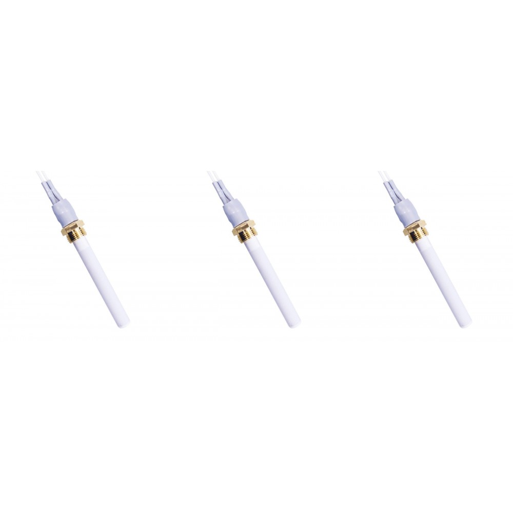 Ceramica candeletta accensione per stufa a pellet Eco Spar, BURNiT, Warmflow, Adler, AMG, Ecoteck e altri, Lunghezza 88mm, 250W - x3