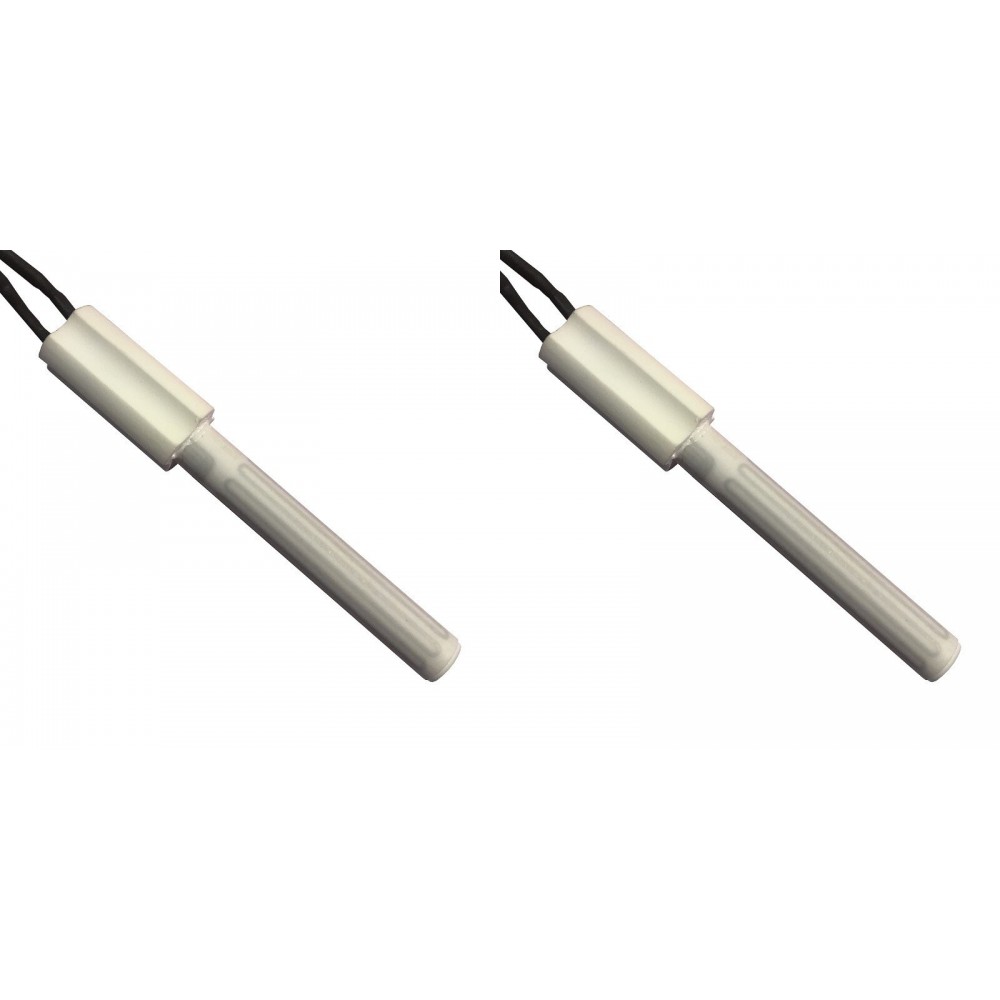 Ceramica candeletta accensione per stufa a pellet Eco Spar, BURNiT, Ashley, Adler, AMG, Piazzetta e altri, Lunghezza 102mm, 250W - x2