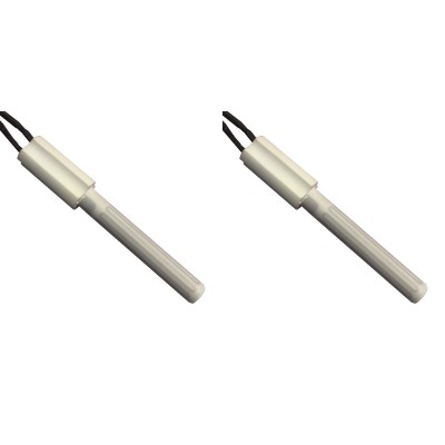 Ceramica candeletta accensione per stufa a pellet Eco Spar, BURNiT, Ashley, Adler, AMG, Piazzetta e altri, Lunghezza 102mm, 250W - x2 - Candelette per Stufe a Pellet