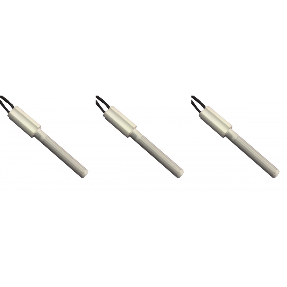 Ceramica candeletta accensione per stufa a pellet Eco Spar, BURNiT, Ashley, Adler, AMG, Piazzetta e altri, Lunghezza 102mm, 250W - x3