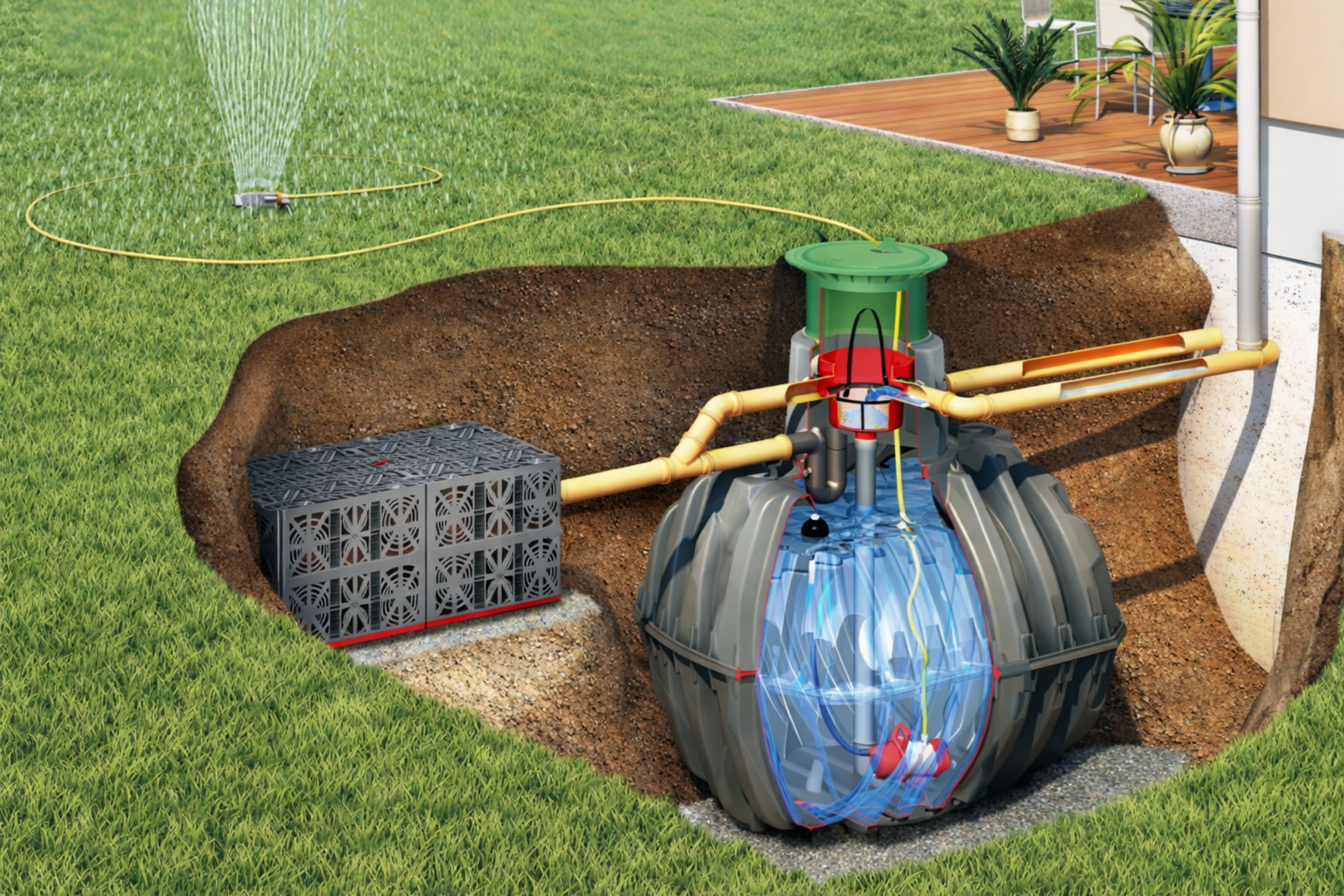 Serbatoio di acqua piovana